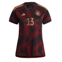 Ženski Nogometni dresi Nemčija Thomas Muller #13 Gostujoči SP 2022 Kratek Rokav
